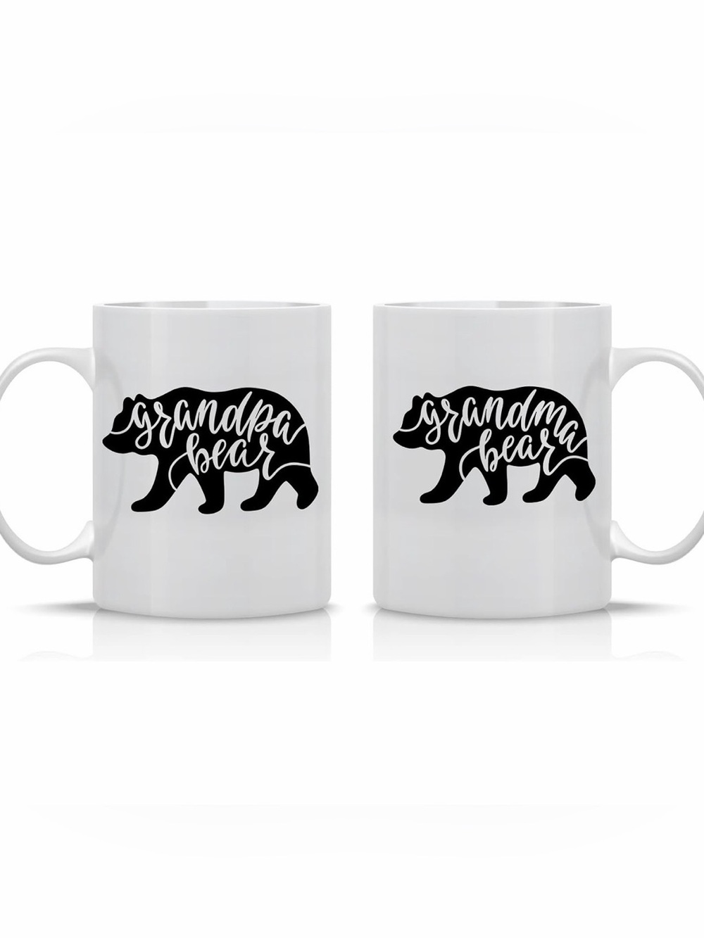 Papa Bear & Mama Bear White Ceramic Mug Cup Coffee Tea Cup